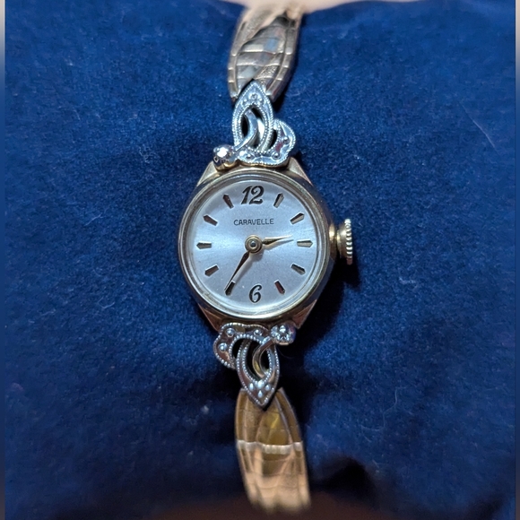 (997)VINTAGE Caravelle Ladies Automátic Watch by Bulova 10K Gold Plated… - Picture 3 of 16